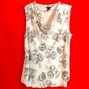 Ann Taylor floral sleeveless top